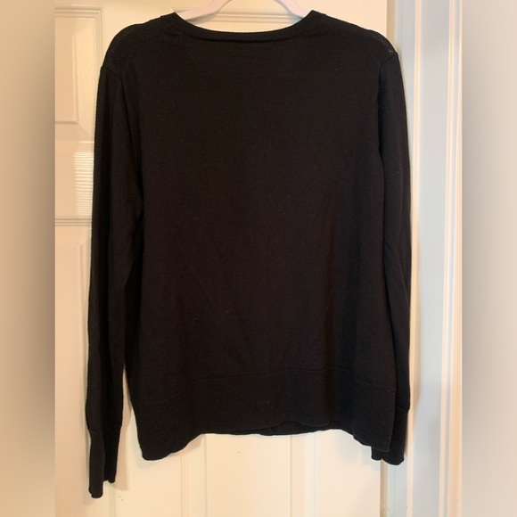 Black Pendleton 100% Merino Wool Cardigan - Petite XL - Picture 2 of 3